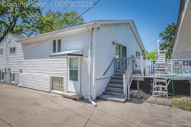 36426 Weideman St, Clinton Township, MI 48035 - rear view of property with a patio area and a deck