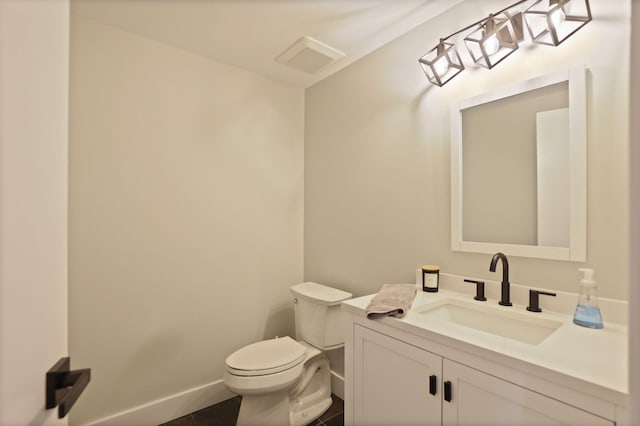 8460 Woodridge Dr, Davison, MI 48423 - half bath with vanity and tile patterned flooring