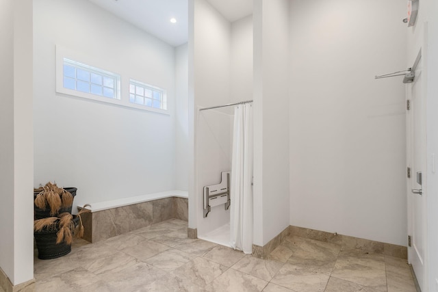 245 Cavelier Ave, Saint Joseph, MI 49085 - full bath with a shower with shower curtain and recessed lighting