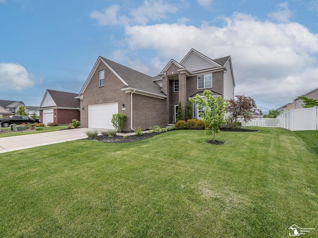 691 Foxworth St, Dundee, MI 48131 - traditional-style home with brick siding, driveway, and an attached garage