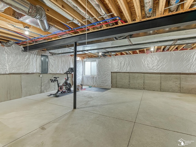 691 Foxworth St, Dundee, MI 48131 - below grade area featuring electric panel
