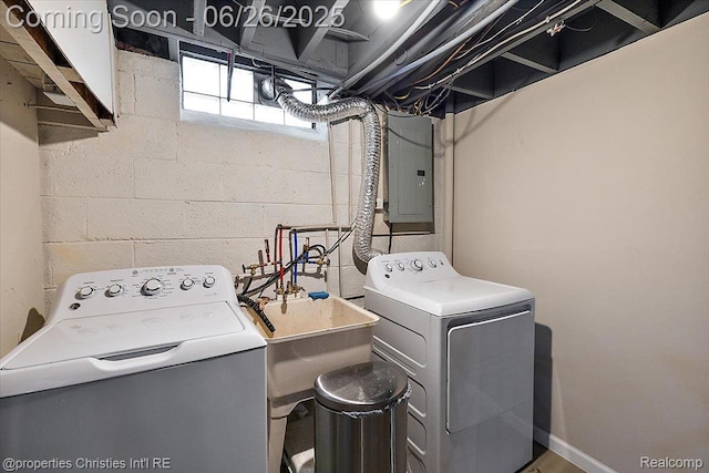 2111 Ellwood Ave, Berkley, MI 48072 - laundry area featuring electric panel
