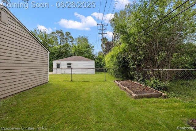 2111 Ellwood Ave, Berkley, MI 48072 - fenced backyard with a vegetable garden