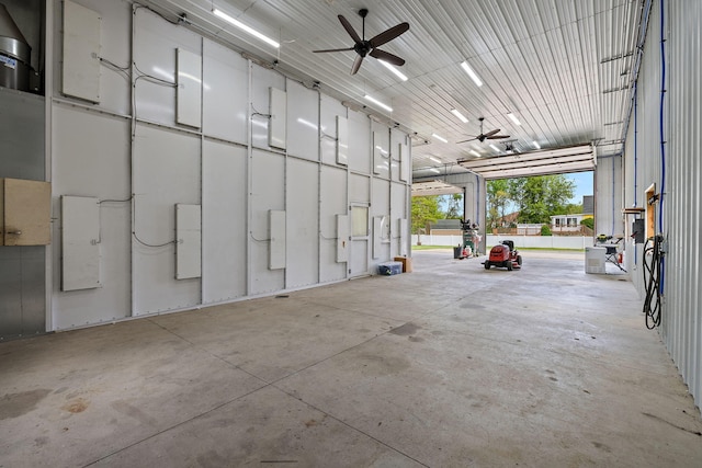 17270 Taft Rd, Spring Lake, MI 49456 - garage featuring a ceiling fan