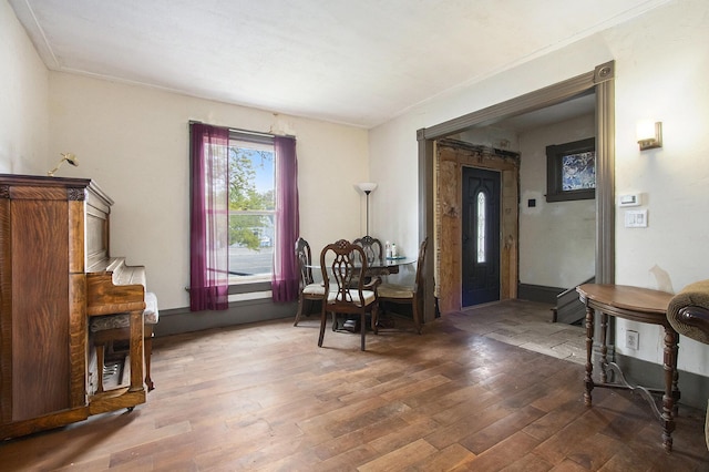 1122 Main St, Saint Joseph, MI 49085 - dining space with wood finished floors