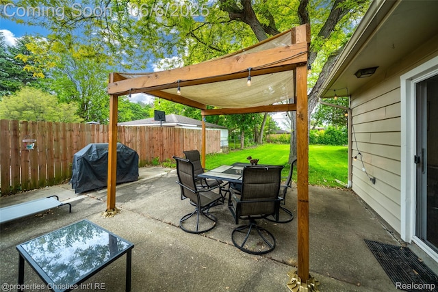 34143 Zimmer Dr, Sterling Heights, MI 48310 - view of patio featuring grilling area and outdoor dining area