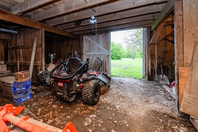 8324 Hagar Shore Rd, Watervliet, MI 49098 - view of garage