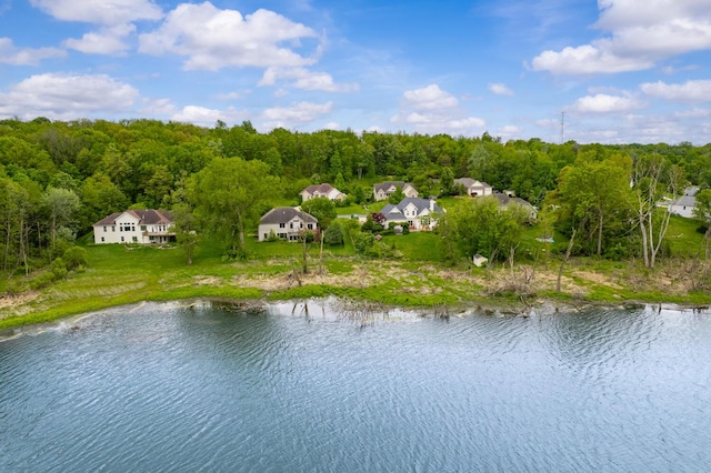 4132 Winding Way, Kalamazoo, MI 49004 - bird's eye view of a heavily wooded area and a nearby body of water
