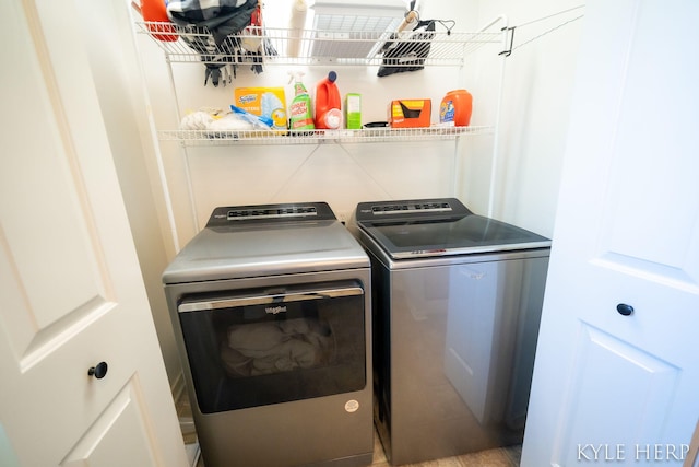 8718 Little Bend Ct, Middleville, MI 49333 - washroom featuring washing machine and clothes dryer