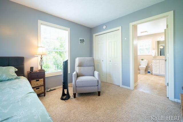 8718 Little Bend Ct, Middleville, MI 49333 - bedroom featuring carpet, multiple windows, and baseboards