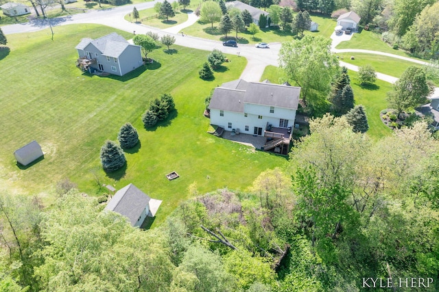 8718 Little Bend Ct, Middleville, MI 49333 - view from above of property