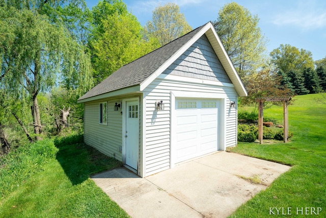 8718 Little Bend Ct, Middleville, MI 49333 - view of detached garage