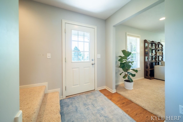 8718 Little Bend Ct, Middleville, MI 49333 - entrance foyer with baseboards and stairs