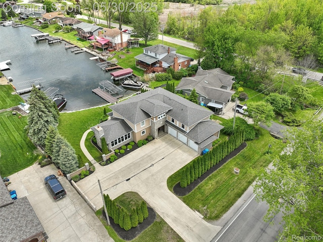 13525 Torrey Rd, Fenton, MI 48430 - aerial view of residential area with a large body of water