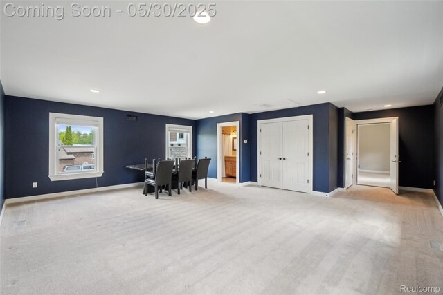13525 Torrey Rd, Fenton, MI 48430 - carpeted dining area with baseboards and recessed lighting