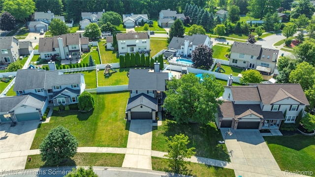 18615 Andrew Ln, New Boston, MI 48164 - aerial perspective of suburban area