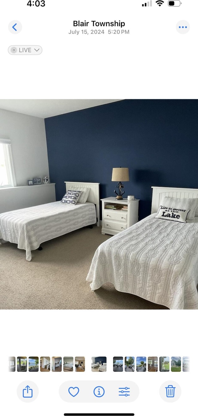 333 S W Silver Lake Rd, Michigan, MI 49685 - bedroom featuring carpet flooring