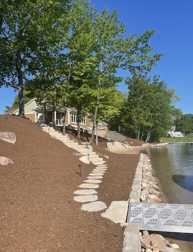 333 S W Silver Lake Rd, Michigan, MI 49685 - view of yard featuring a water view