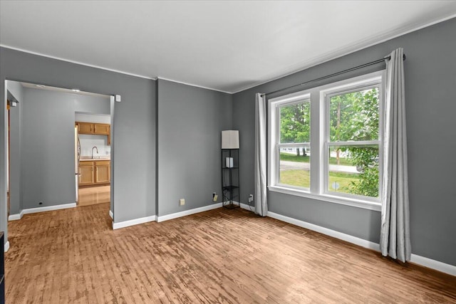 4020 Red Wing Dr, Flint, MI 48532 - spare room with light wood-style flooring and baseboards
