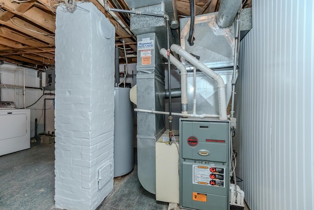 3063 Lansdowne Rd, Waterford, MI 48329 - utilities with washer / dryer, gas water heater, and electric panel