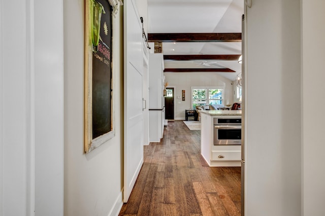 283 Wiley Rd, Douglas, MI 49406 - hallway with wood finished floors and baseboards