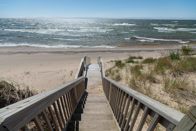 10543 Lakeshore Dr, West Olive, MI 49460 - view of community with view of water and beach