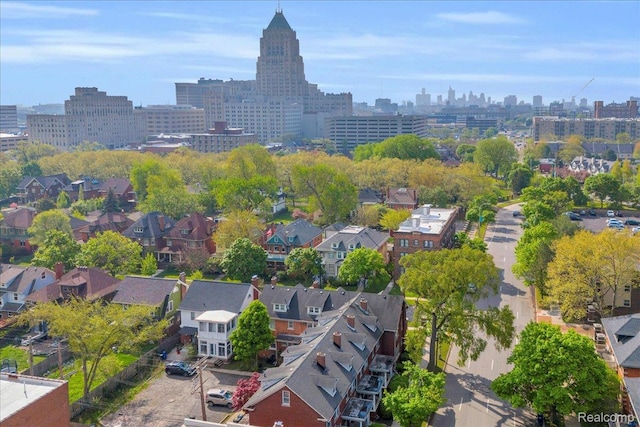 756 Delaware St, Detroit, MI 48202 - aerial view of city skyline