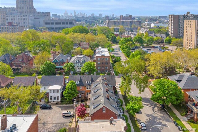 756 Delaware St, Detroit, MI 48202 - bird's eye view of city skyline