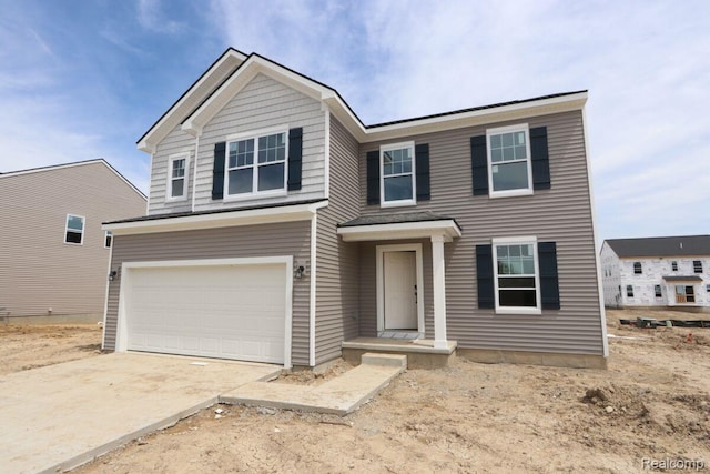 54724 Heron Cir, Chesterfield, MI 48047 - view of front facade with a garage and driveway
