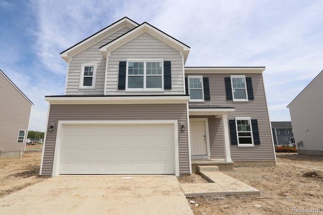 54724 Heron Cir, Chesterfield, MI 48047 - view of front of house featuring driveway and an attached garage