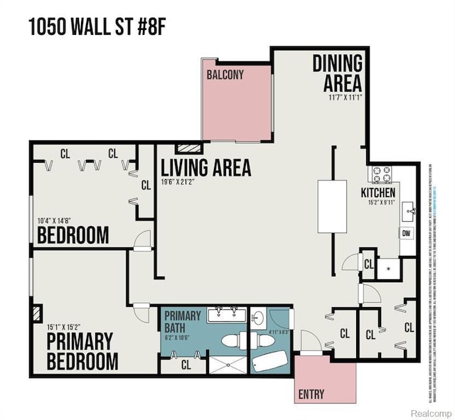 1050 Wall St Unit 8F, Ann Arbor, MI 48105 - home floor plan