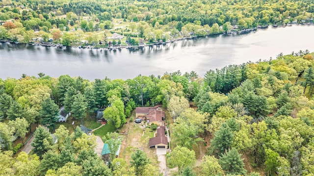 4958 Juniper Rdg, Newaygo, MI 49337 - aerial view of property's location with a large body of water and a forest