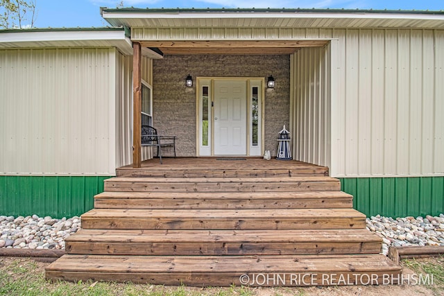 4527 Clareola Ave, Lake, MI 48632 - view of exterior entry with a porch
