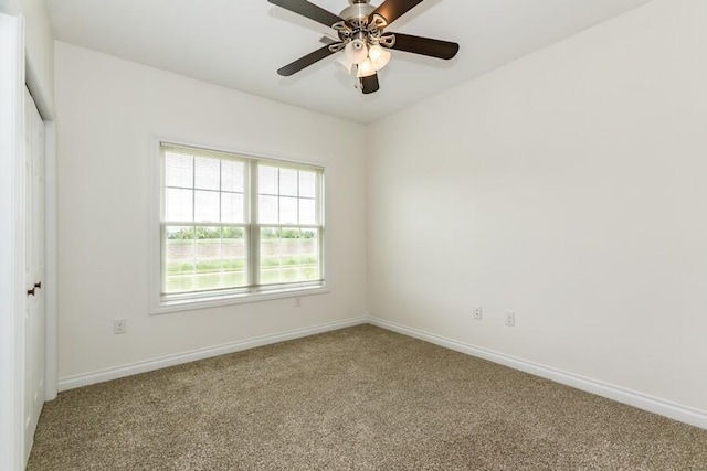 1732 Peachtree Path Unit 4, Stevensville, MI 49127 - unfurnished bedroom featuring carpet floors, baseboards, and ceiling fan