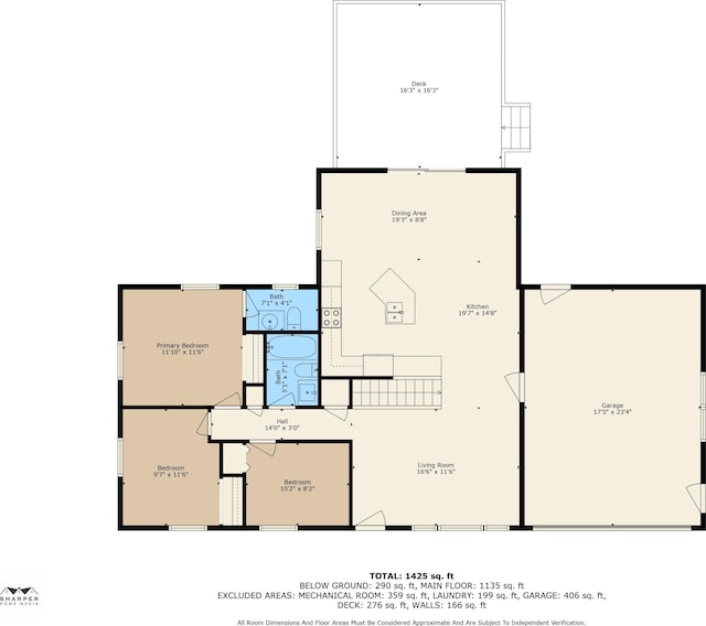 2837 Elmwood Dr, Adrian, MI 49221 - floor plan / room layout