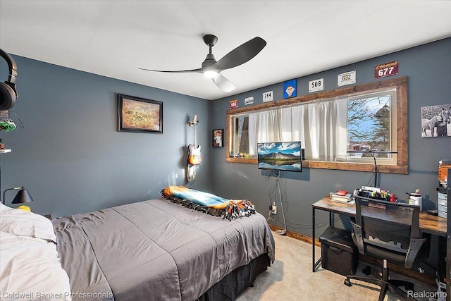 5240 Thomas Rd, Metamora, MI 48455 - bedroom featuring carpet flooring and ceiling fan