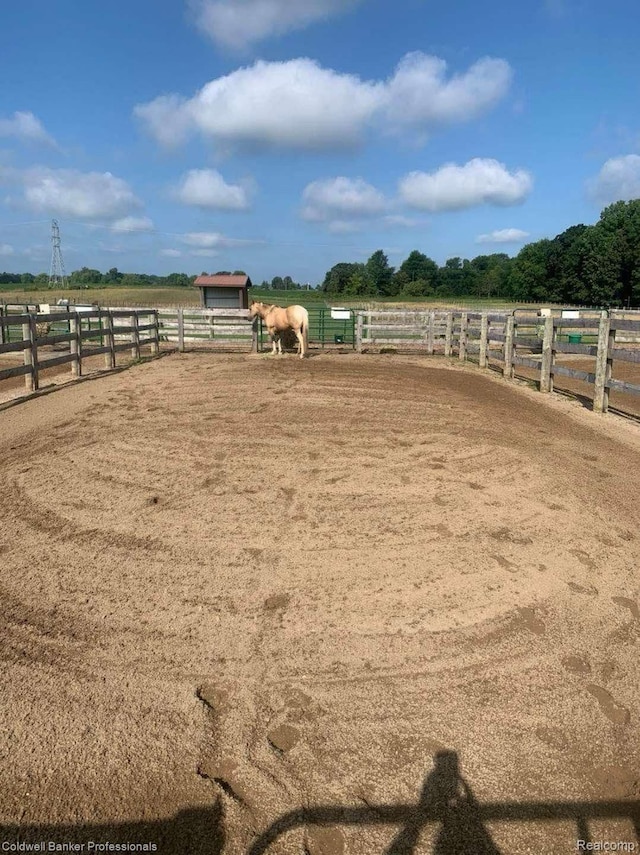 5240 Thomas Rd, Metamora, MI 48455 - stable featuring a view of rural / pastoral area
