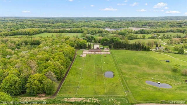 5240 Thomas Rd, Metamora, MI 48455 - bird's eye view of a heavily wooded area