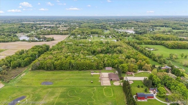 5240 Thomas Rd, Metamora, MI 48455 - aerial view of a heavily wooded area