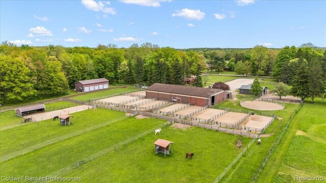 5240 Thomas Rd, Metamora, MI 48455 - aerial view of sparsely populated area