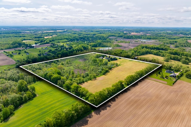 8300 W X Ave, Schoolcraft, MI 49087 - view of rural area with property parcel outlined