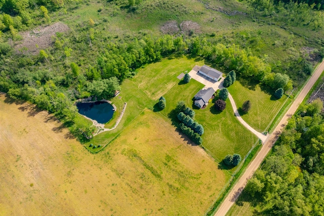 8300 W X Ave, Schoolcraft, MI 49087 - aerial view of sparsely populated area with a nearby body of water