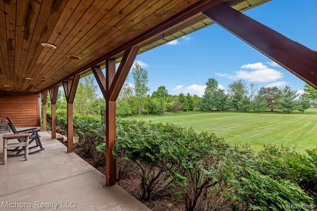 3434 Brown City Rd, Imlay City, MI 48444 - view of patio featuring view of scattered trees