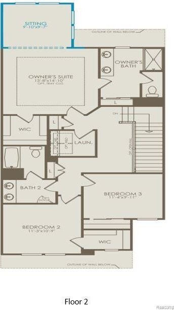 4060 Nottingham Cir, Clarkston, MI 48346 - floor plan / room layout