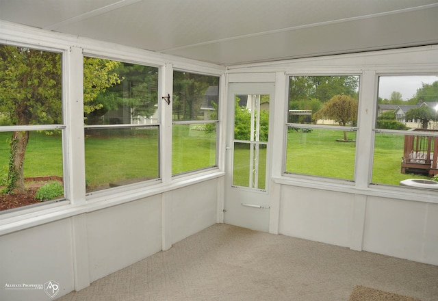 3478 N Gale Rd, Davison, MI 48423 - unfurnished sunroom featuring carpet floors