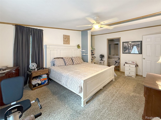 91 Sangam Pl, Swartz Creek, MI 48473 - carpeted bedroom featuring a ceiling fan