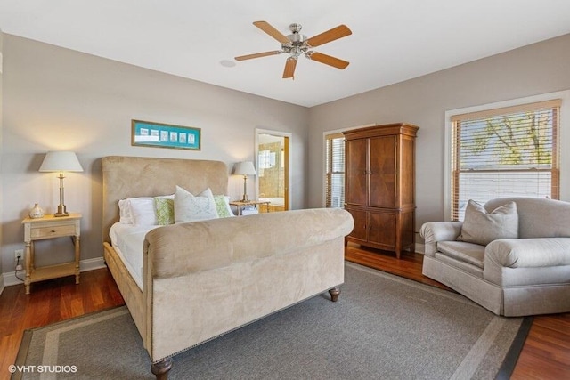 210 E Water St, New Buffalo, MI 49117 - bedroom featuring wood finished floors, multiple windows, and baseboards