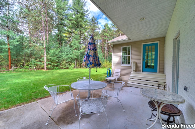 7561 Wiczer Dr, Whitehall, MI 49461 - view of patio with entry steps