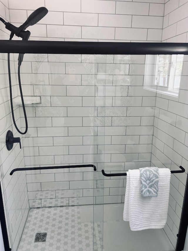 855 W Locust St, White Cloud, MI 49349 - full bathroom with a stall shower