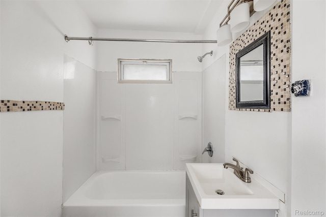 20515 Hollywood St, Harper Woods, MI 48225 - bathroom with plenty of natural light, shower / tub combination, and vanity